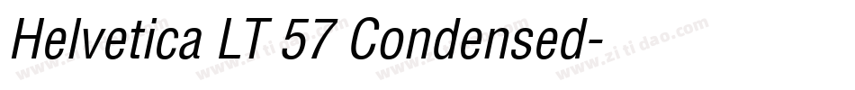 Helvetica LT 57 Condensed字体转换
